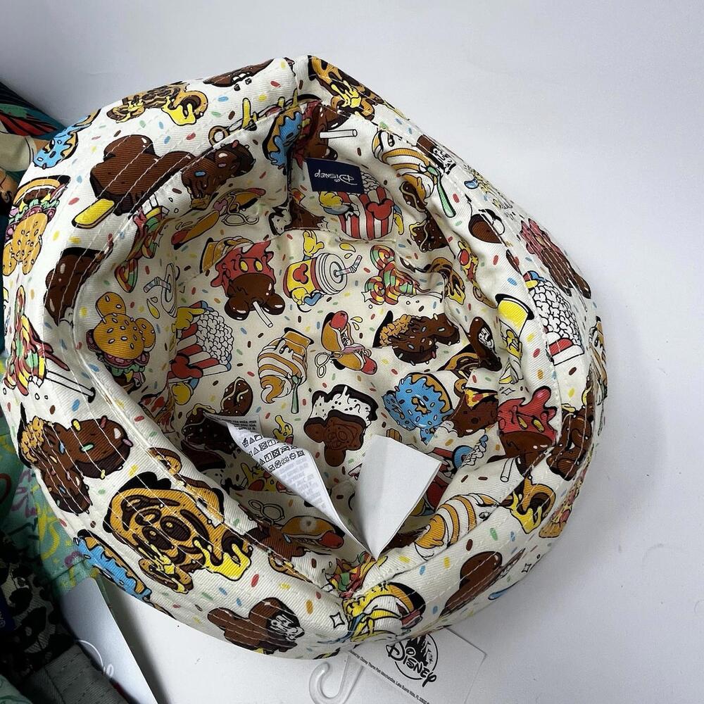 Disney Parks Eats Food Icons Churro Reversible Spirit Jersey Bucket Hat - NEW! - Picture 5 of 6